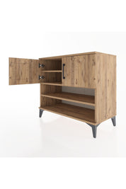 Hyperion Şifonyer 3 Raflı 2 Kapaklı 88x44x80 Çam-Çam