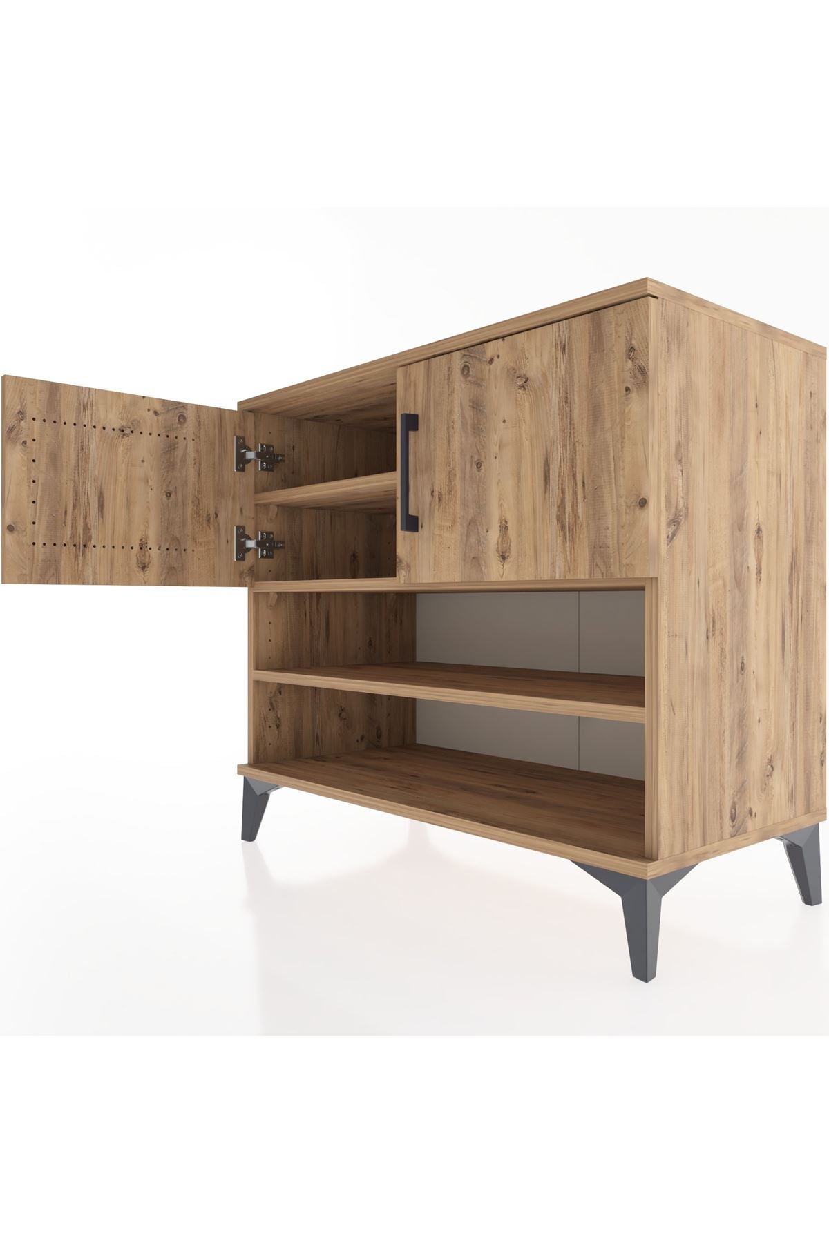 Hyperion Şifonyer 3 Raflı 2 Kapaklı 88x44x80 Çam-Çam