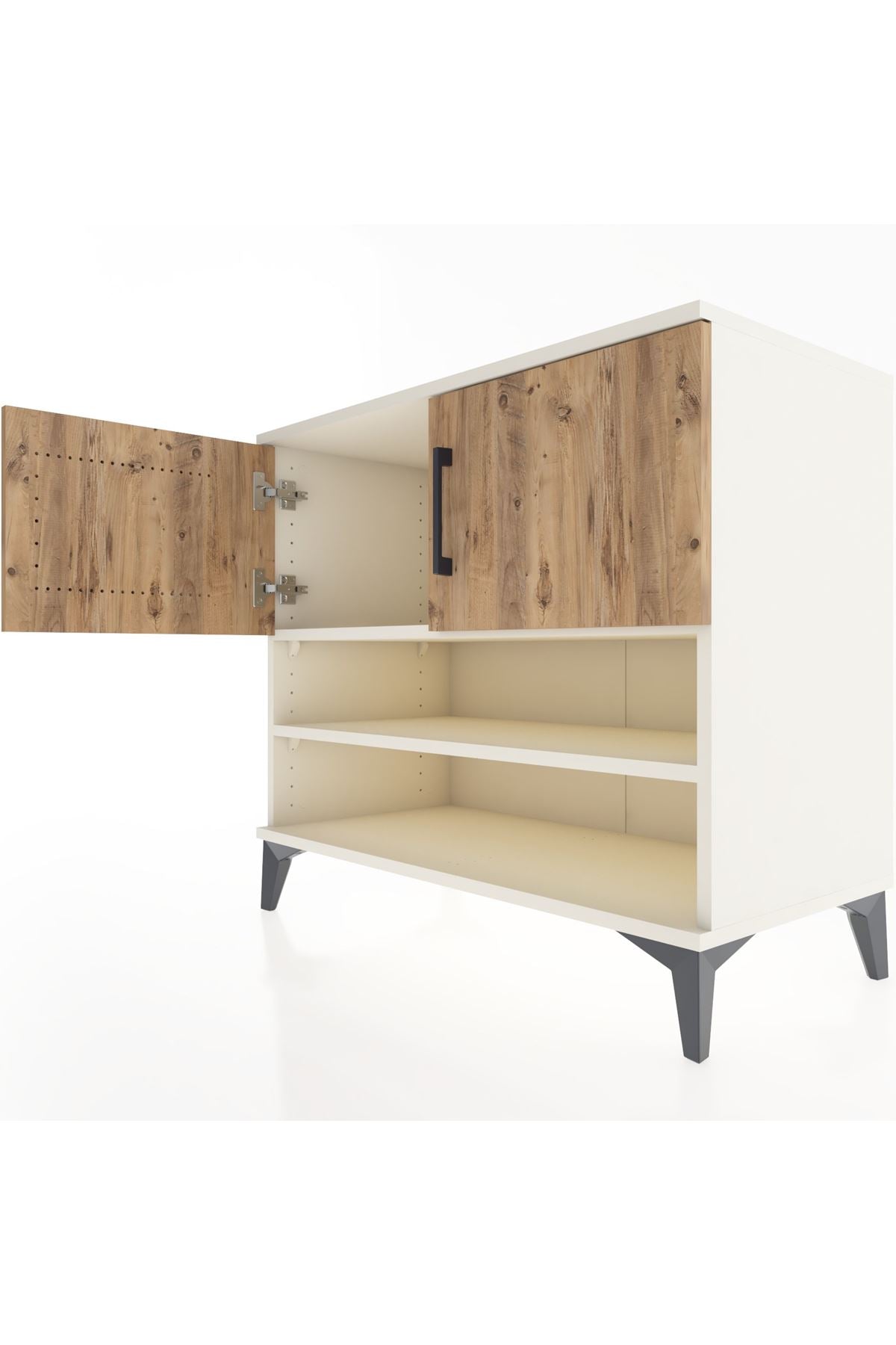 Hyperion Şifonyer 2 Raflı 2 Kapaklı 88x44x80 Aytaşı-Çam