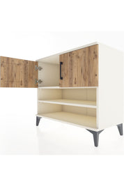 Hyperion Şifonyer 2 Raflı 2 Kapaklı 88x44x80 Aytaşı-Çam