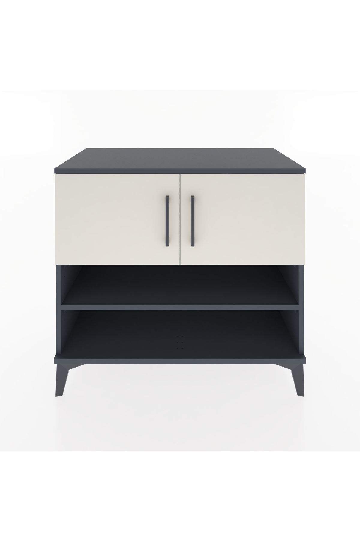 Hyperion Şifonyer 2 Raflı 2 Kapaklı 88x44x80 Antrasit-Aytaşı