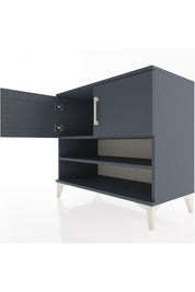 Hyperion Şifonyer 2 Raflı 2 Kapaklı 88x44x80 Antrasit-Antrasit