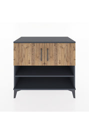 Hyperion Şifonyer 2 Raflı 2 Kapaklı 88x44x80 Antrasit-Çam