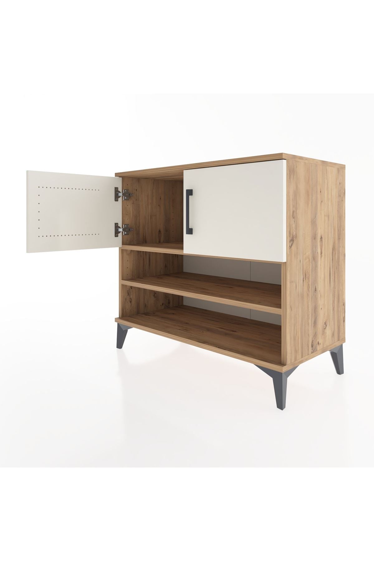 Hyperion Şifonyer 2 Raflı 2 Kapaklı 88x44x80 Çam-Aytaşı