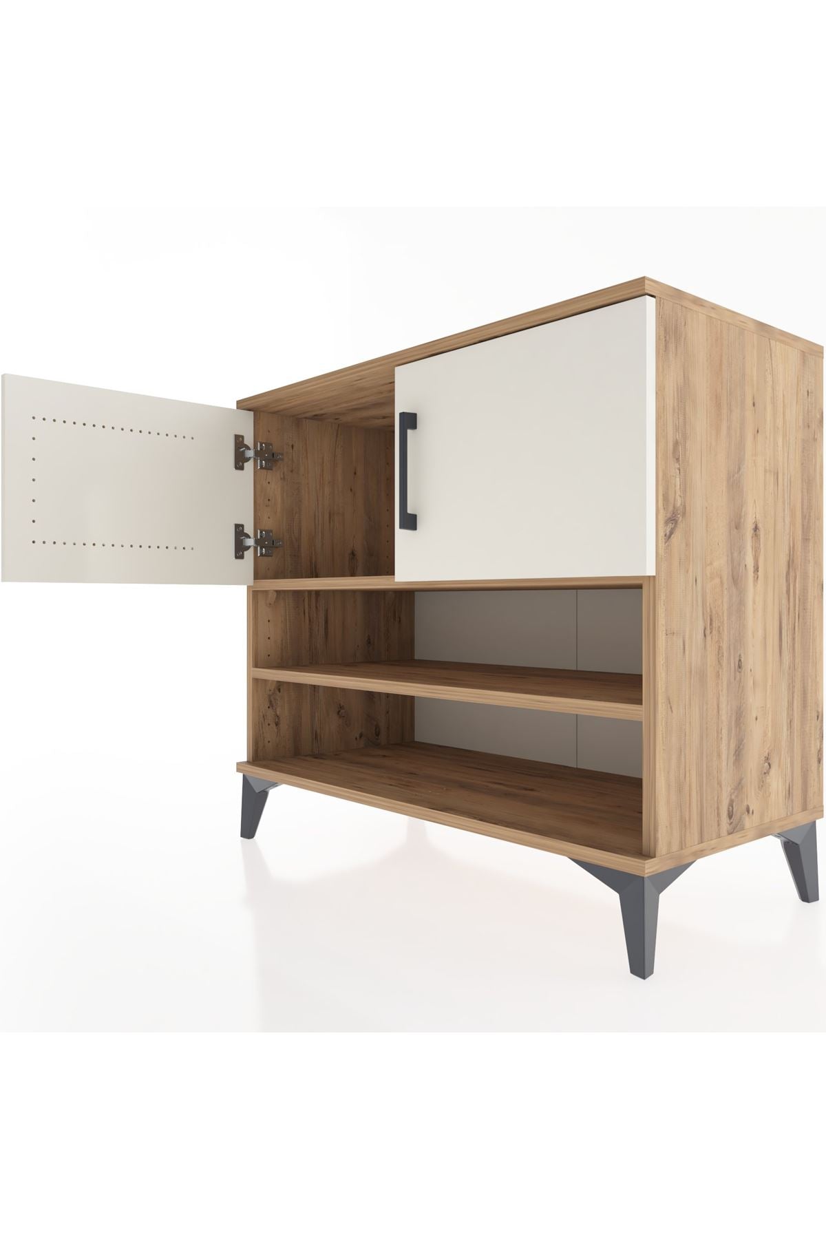 Hyperion Şifonyer 2 Raflı 2 Kapaklı 88x44x80 Çam-Aytaşı