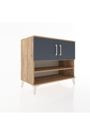 Hyperion Şifonyer 2 Raflı 2 Kapaklı 88x44x80 Çam-Antrasit