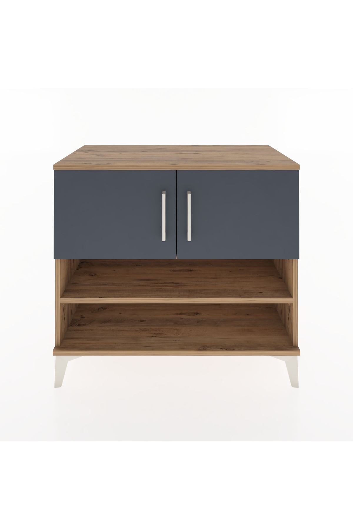 Hyperion Şifonyer 2 Raflı 2 Kapaklı 88x44x80 Çam-Antrasit