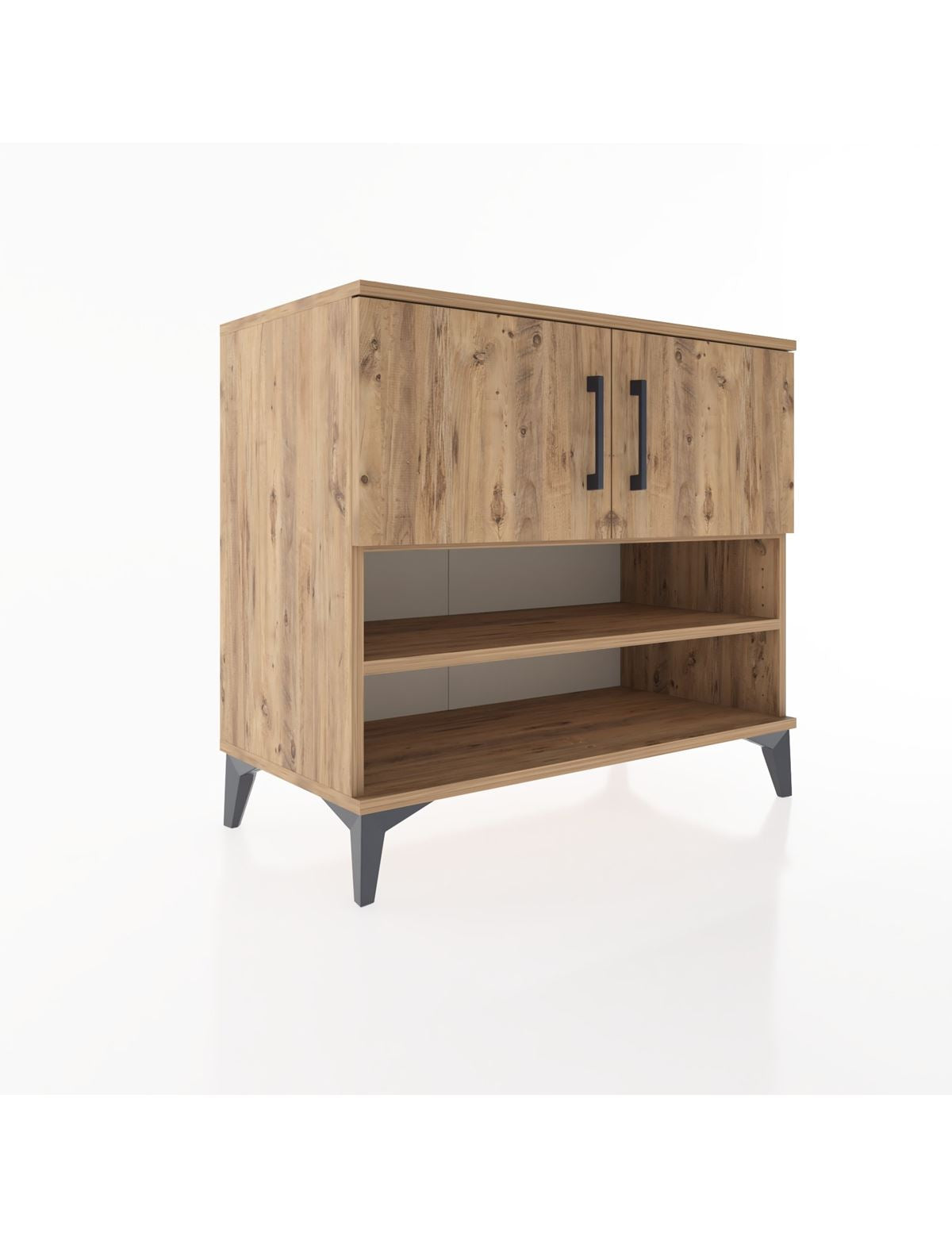 Hyperion Şifonyer 2 Raflı 2 Kapaklı 88x44x80 Çam-Çam