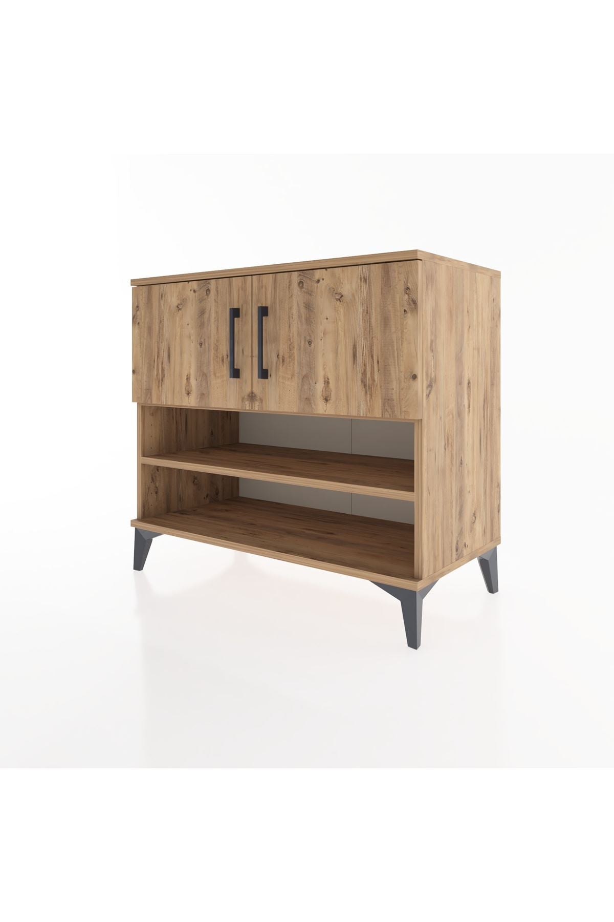 Hyperion Şifonyer 2 Raflı 2 Kapaklı 88x44x80 Çam-Çam