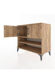 Hyperion Şifonyer 2 Raflı 2 Kapaklı 88x44x80 Çam-Çam