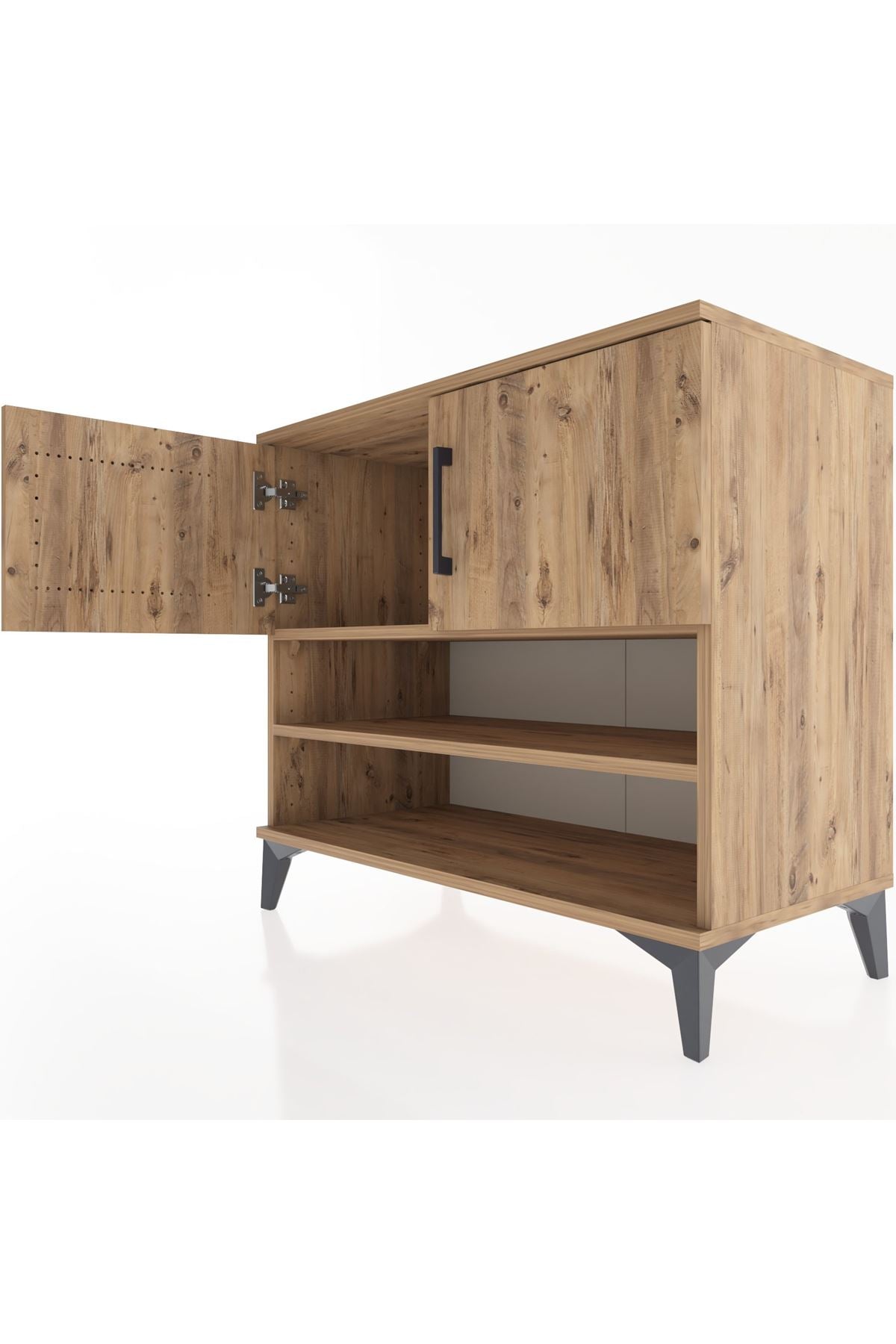 Hyperion Şifonyer 2 Raflı 2 Kapaklı 88x44x80 Çam-Çam