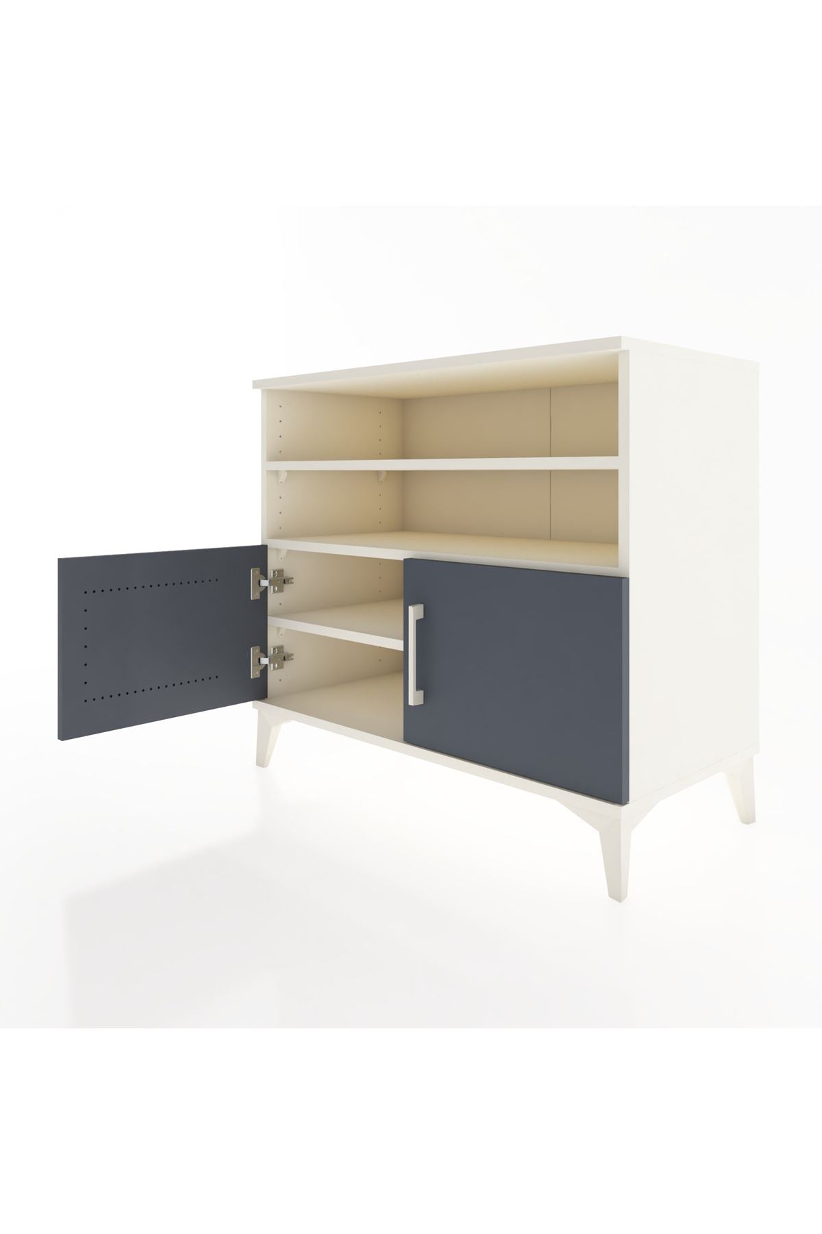 Hyperion Şifonyer 3 Raflı 2 Kapaklı 88x44x80 Aytaşı-Antrasit