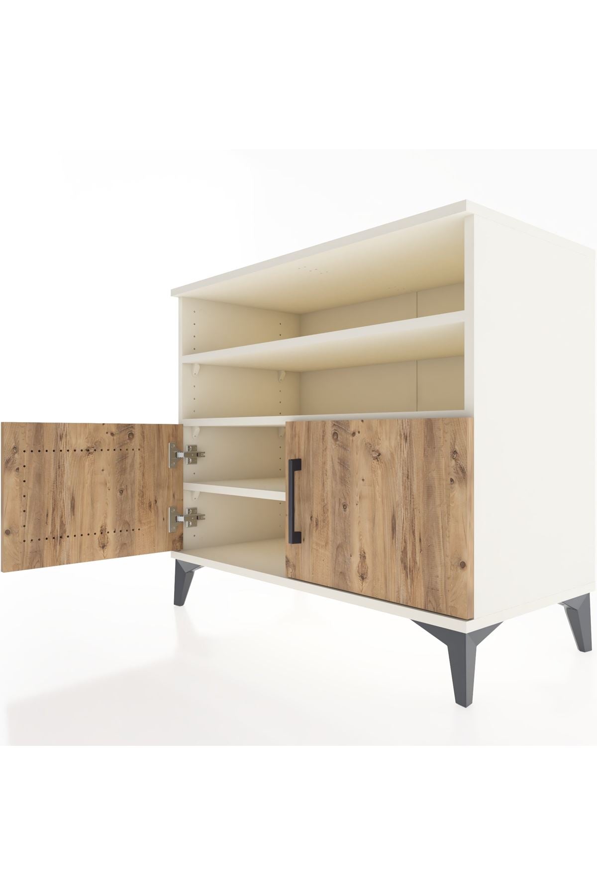 Hyperion Şifonyer 3 Raflı 2 Kapaklı 88x44x80 Aytaşı-Çam