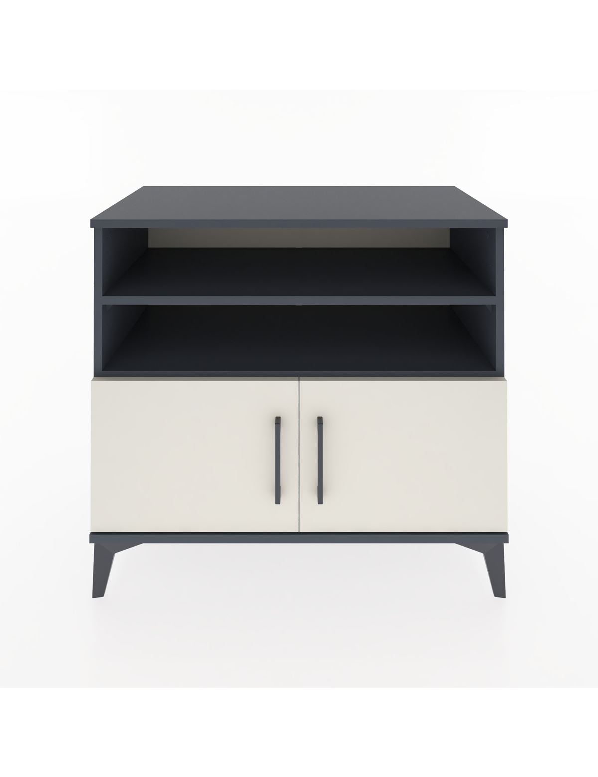 Hyperion Şifonyer 3 Raflı 2 Kapaklı 88x44x80 Antrasit-Aytaşı