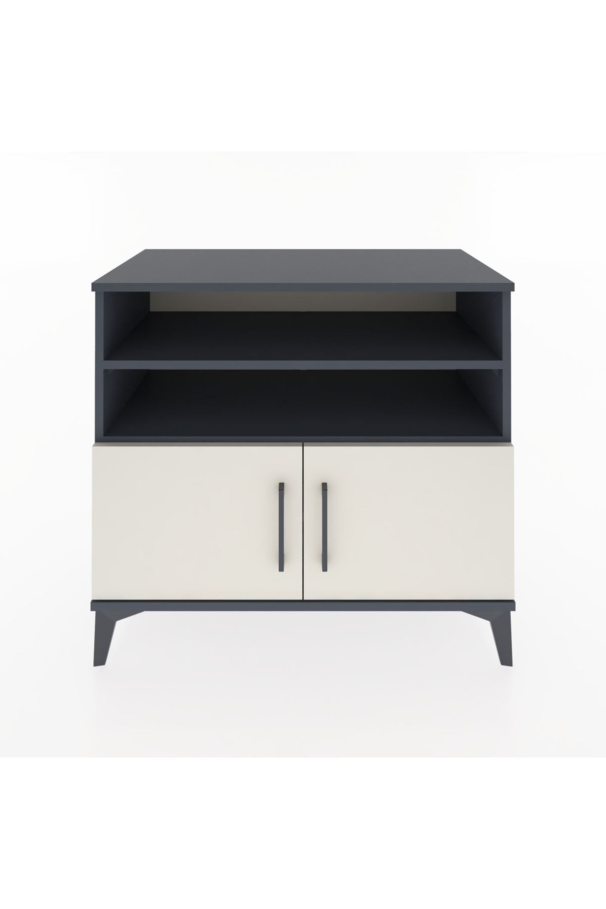 Hyperion Şifonyer 3 Raflı 2 Kapaklı 88x44x80 Antrasit-Aytaşı