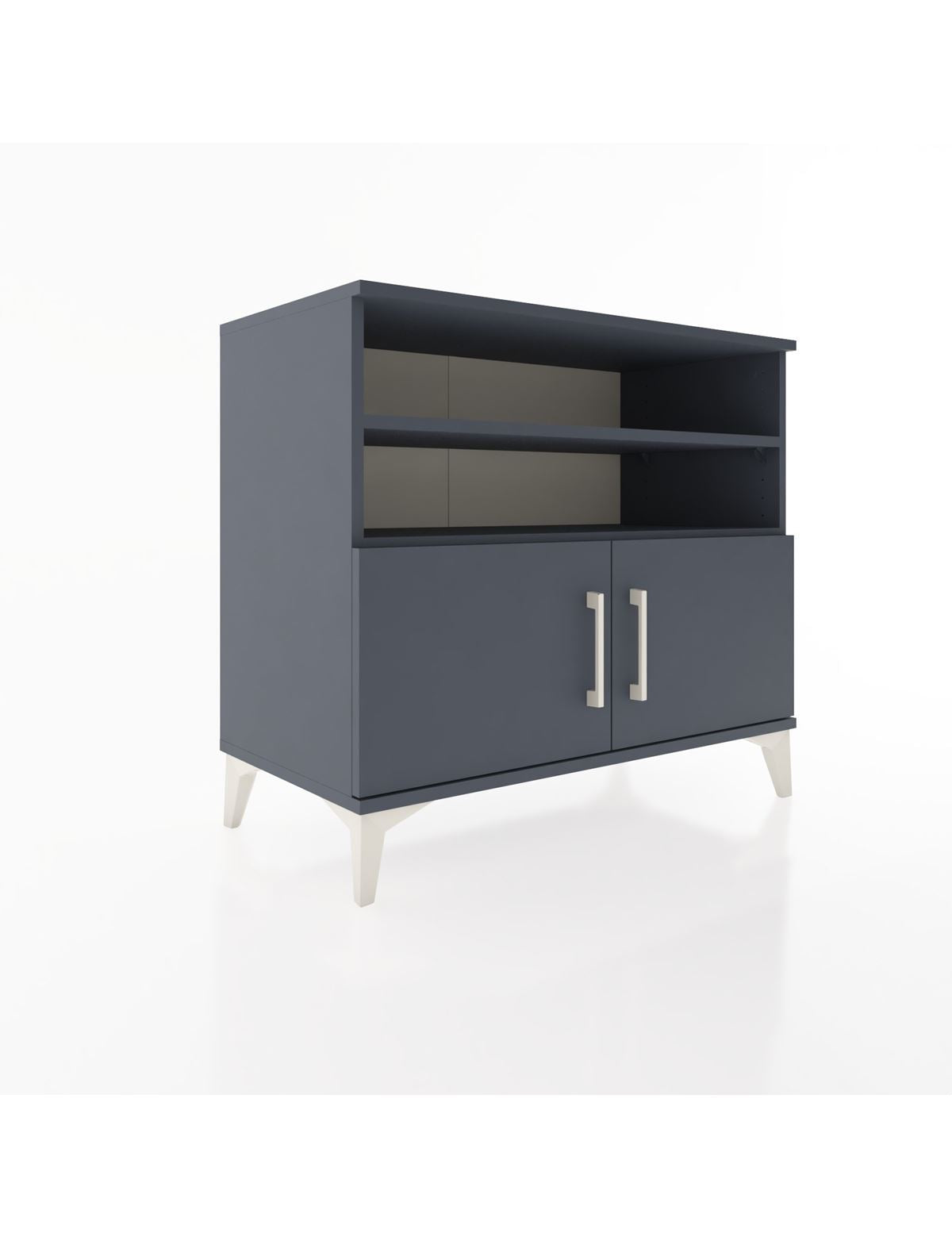 Hyperion Şifonyer 3 Raflı 2 Kapaklı 88x44x80 Antrasit-Antrasit