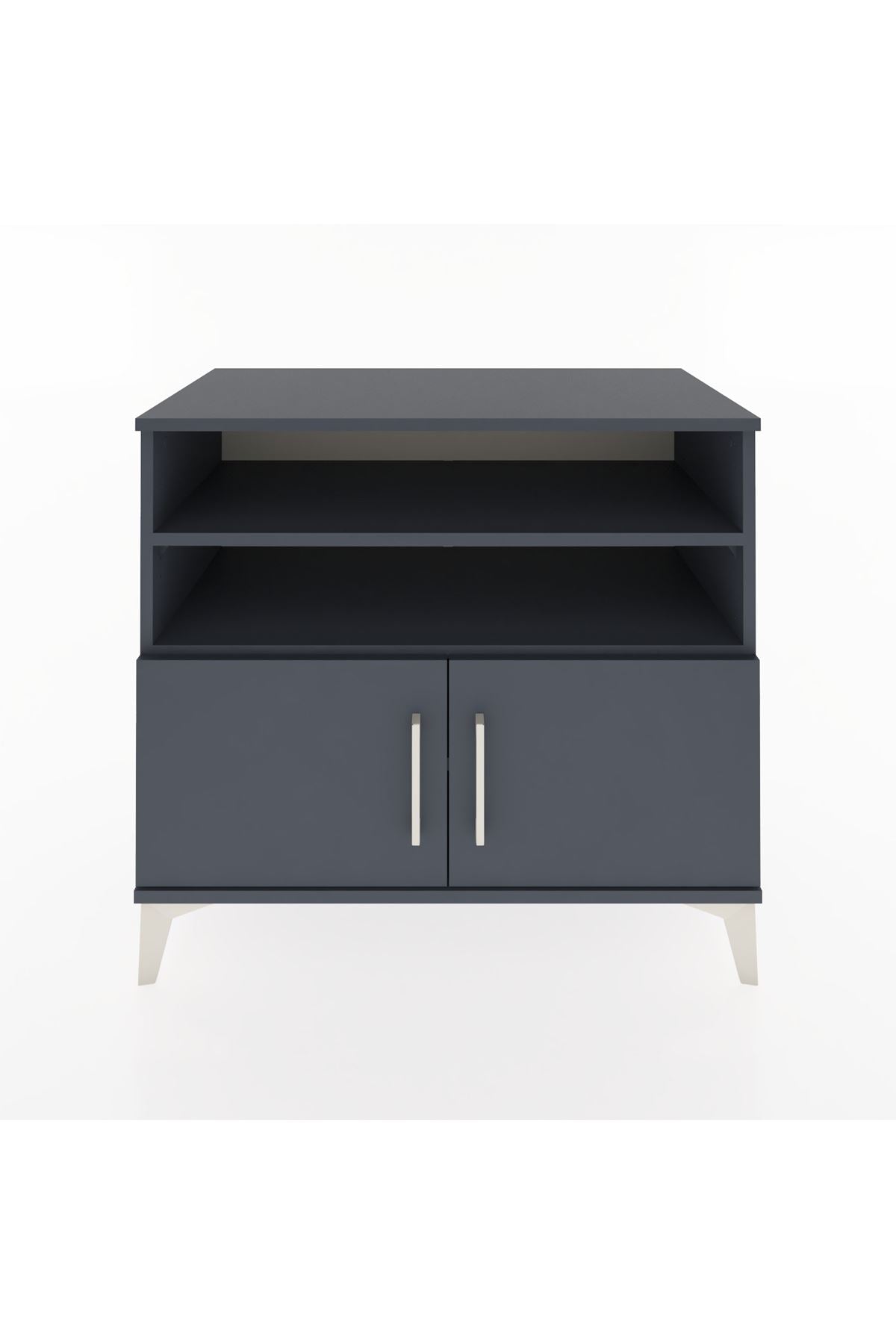 Hyperion Şifonyer 3 Raflı 2 Kapaklı 88x44x80 Antrasit-Antrasit