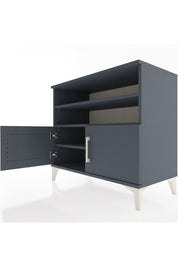 Hyperion Şifonyer 3 Raflı 2 Kapaklı 88x44x80 Antrasit-Antrasit