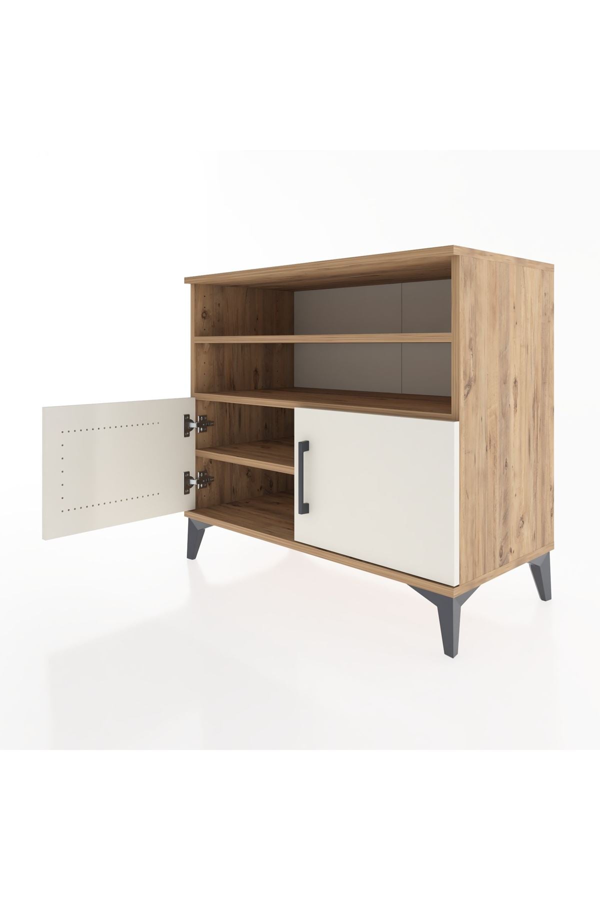 Hyperion Şifonyer 3 Raflı 2 Kapaklı 88x44x80 Çam-Aytaşı