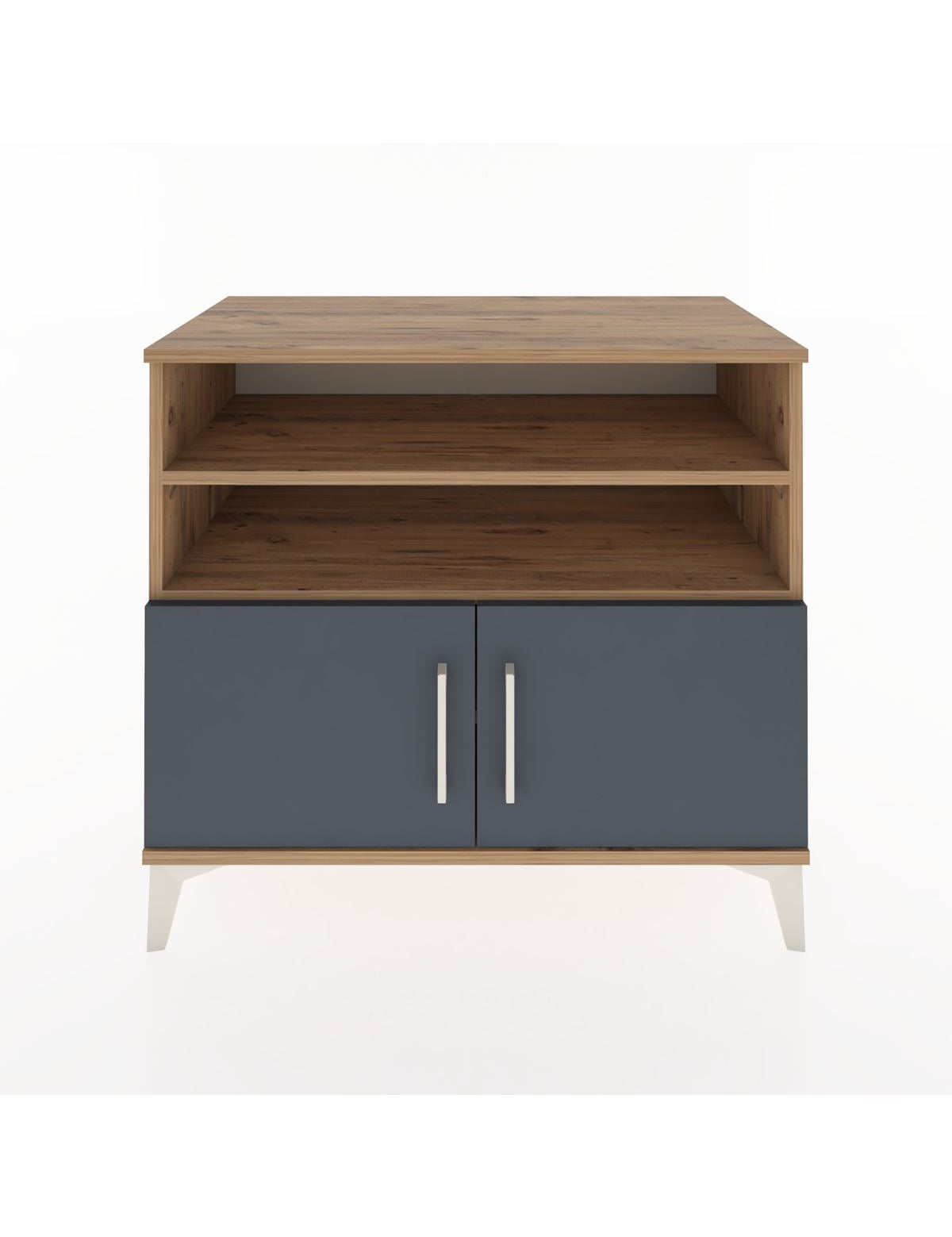 Hyperion Şifonyer 3 Raflı 2 Kapaklı 88x44x80 Çam-Antrasit