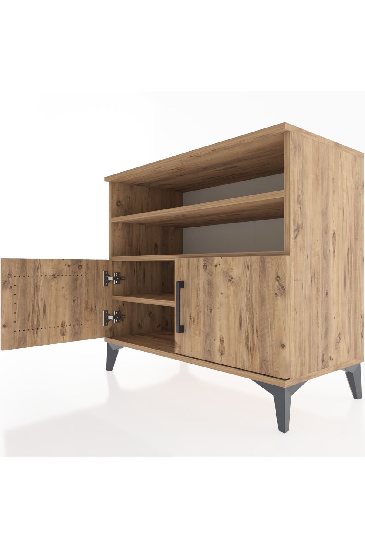 Hyperion Şifonyer 3 Raflı 2 Kapaklı 88x44x80 Çam-Çam