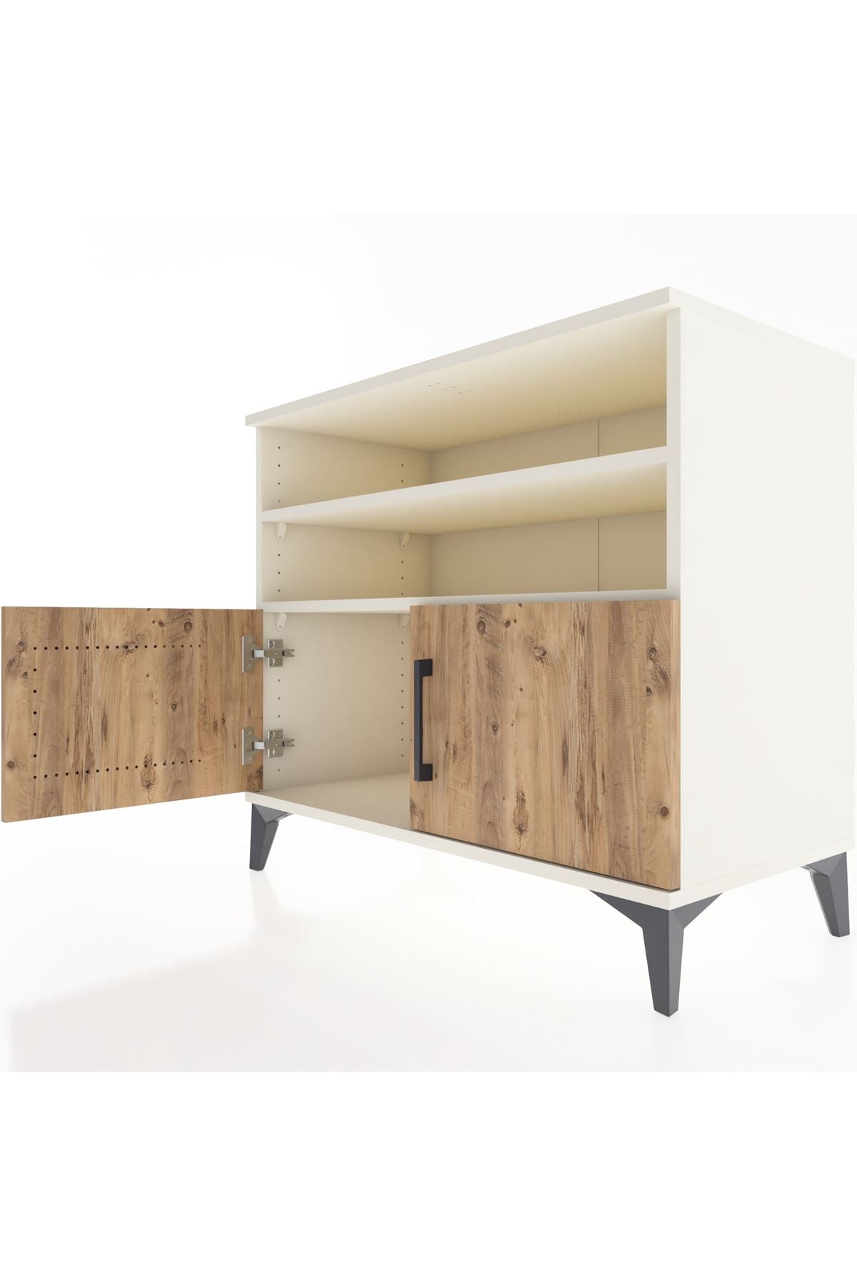 Hyperion Şifonyer 2 Raflı 2 Kapaklı 88x44x80 Aytaşı-Çam