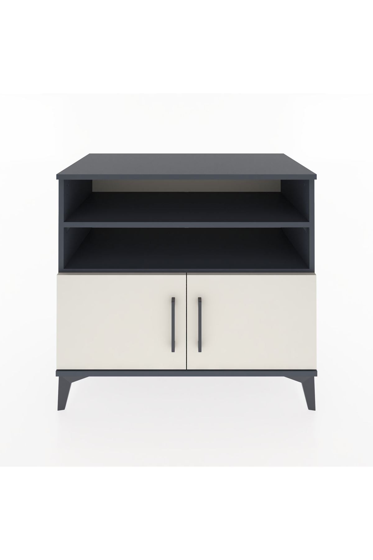 Hyperion Şifonyer 2 Raflı 2 Kapaklı 88x44x80 Antrasit-Aytaşı