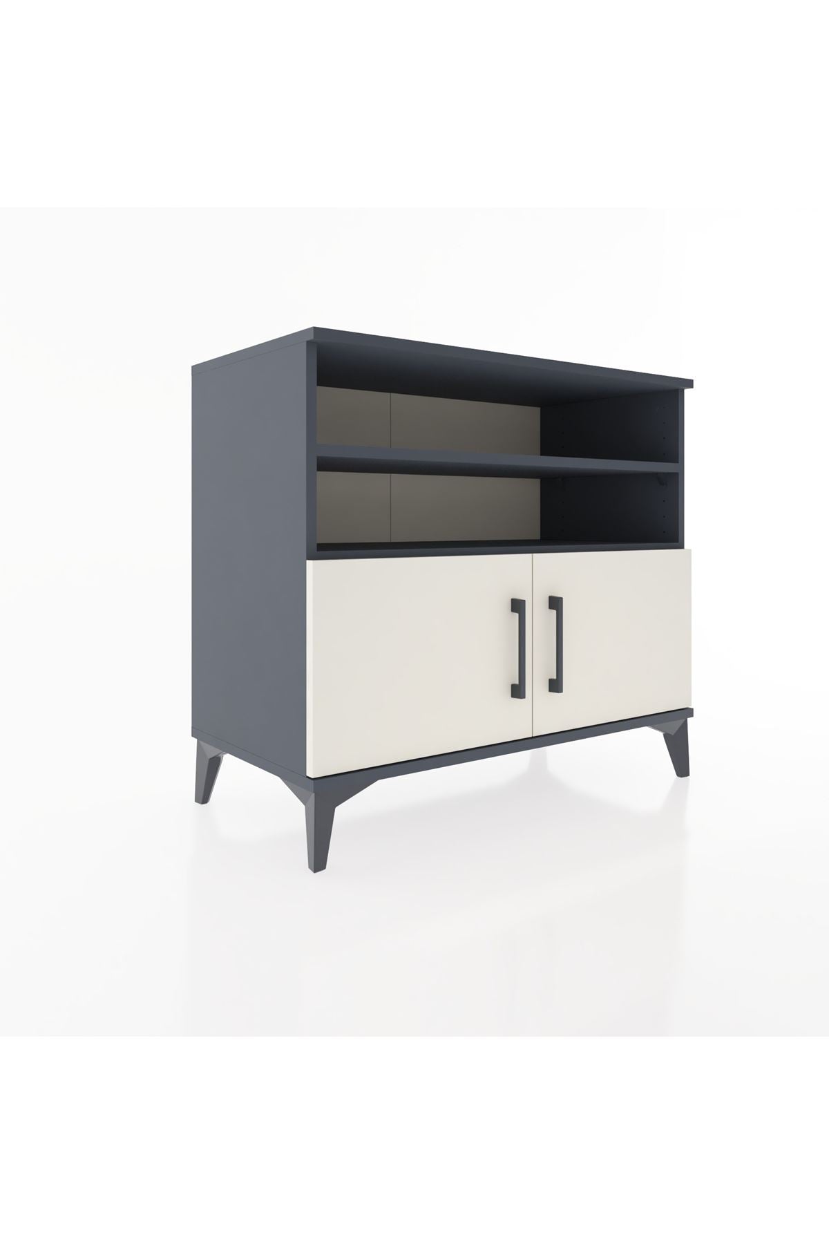 Hyperion Şifonyer 2 Raflı 2 Kapaklı 88x44x80 Antrasit-Aytaşı