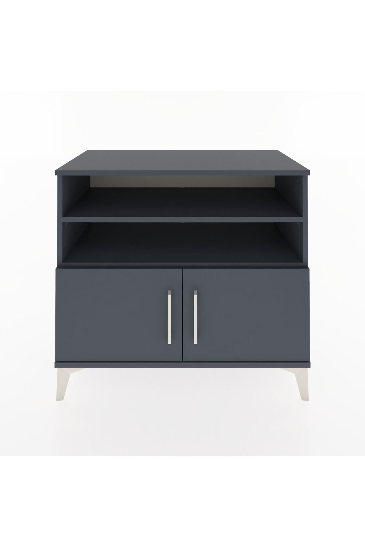 Hyperion Şifonyer 2 Raflı 2 Kapaklı 88x44x80 Antrasit-Antrasit