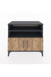 Hyperion Şifonyer 2 Raflı 2 Kapaklı 88x44x80 Antrasit-Çam