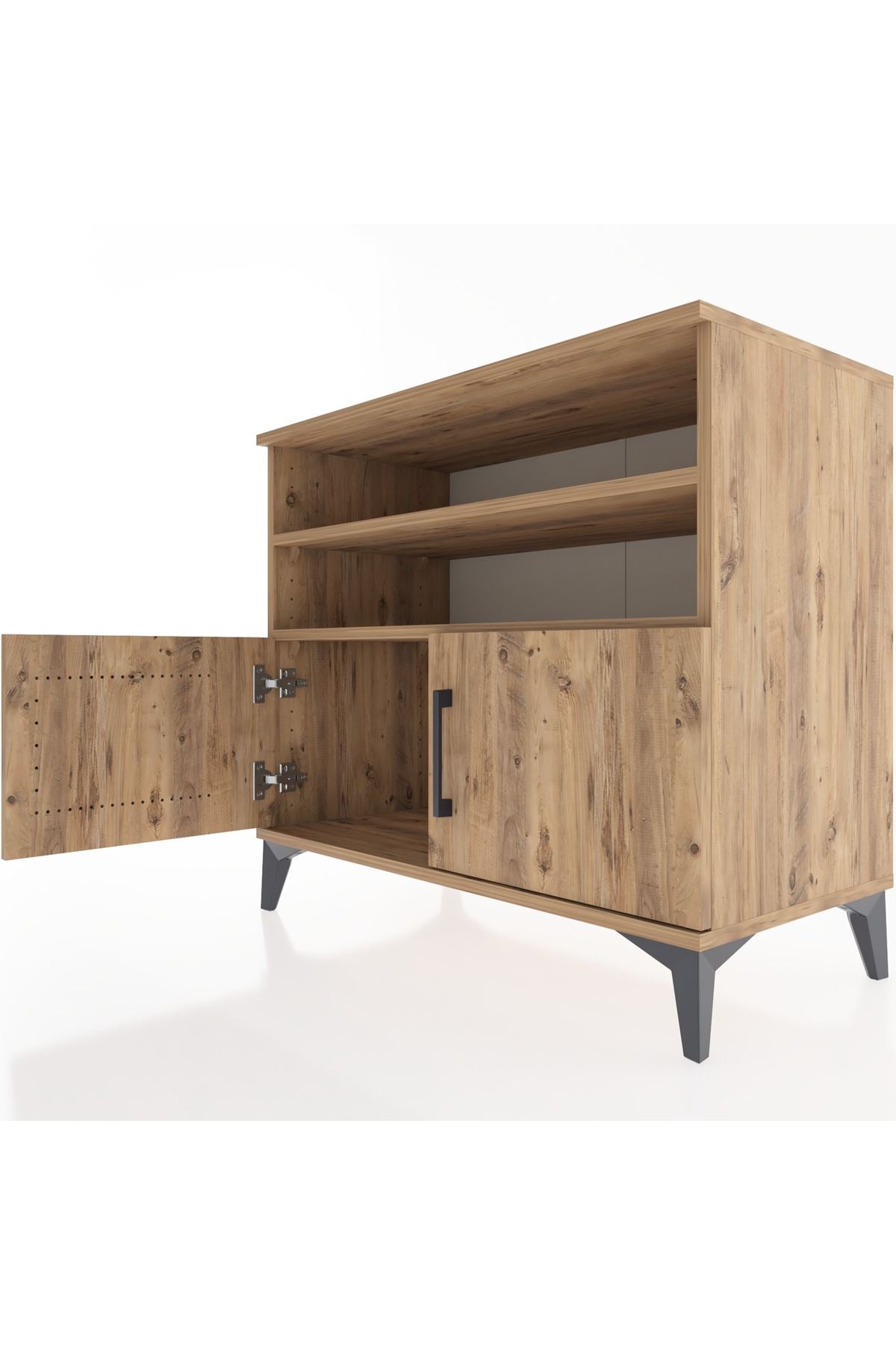 Hyperion Şifonyer 2 Raflı 2 Kapaklı 88x44x80 Çam-Çam