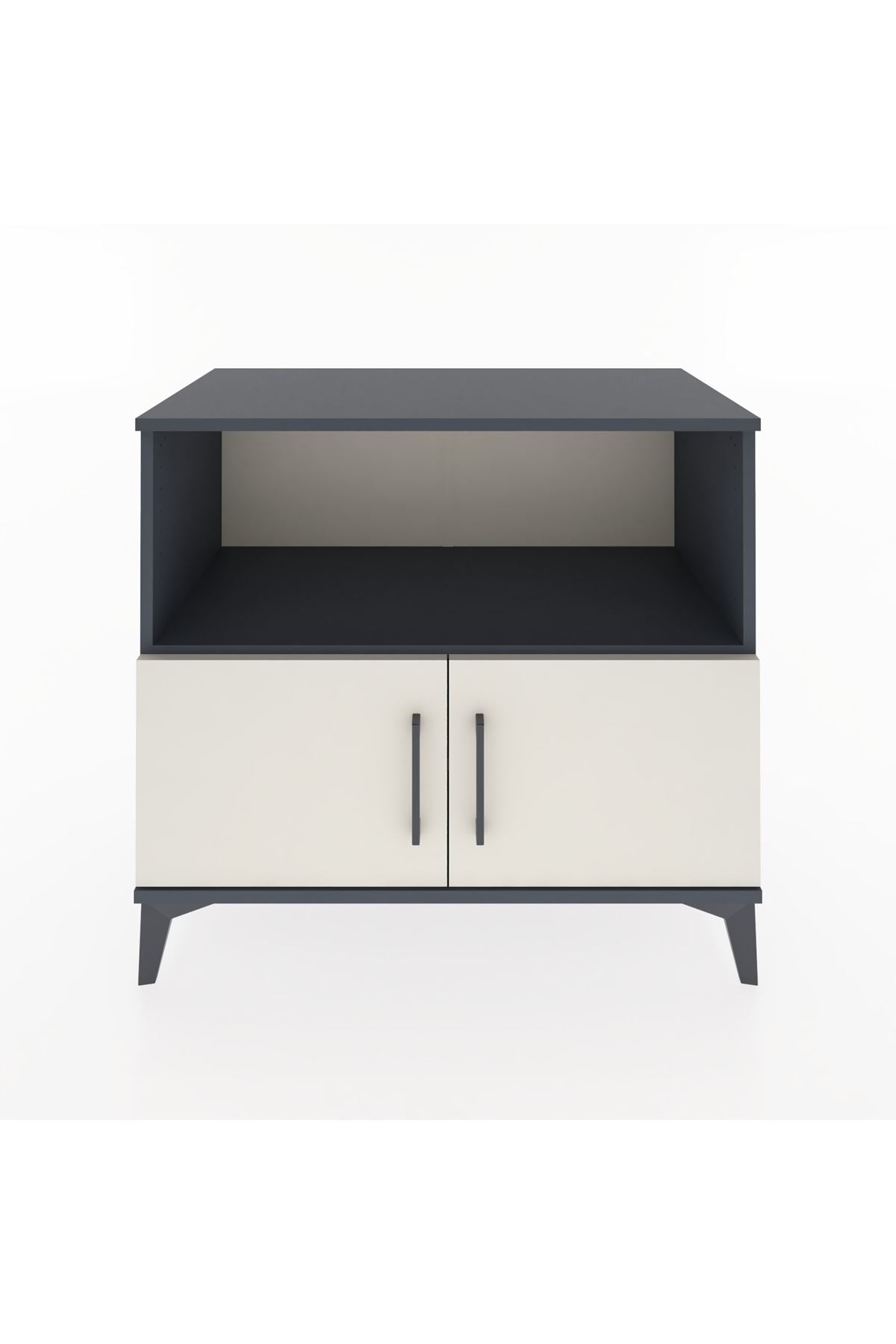 Hyperion Şifonyer 2 Raflı 2 Kapaklı 88x44x80 Antrasit-Aytaşı