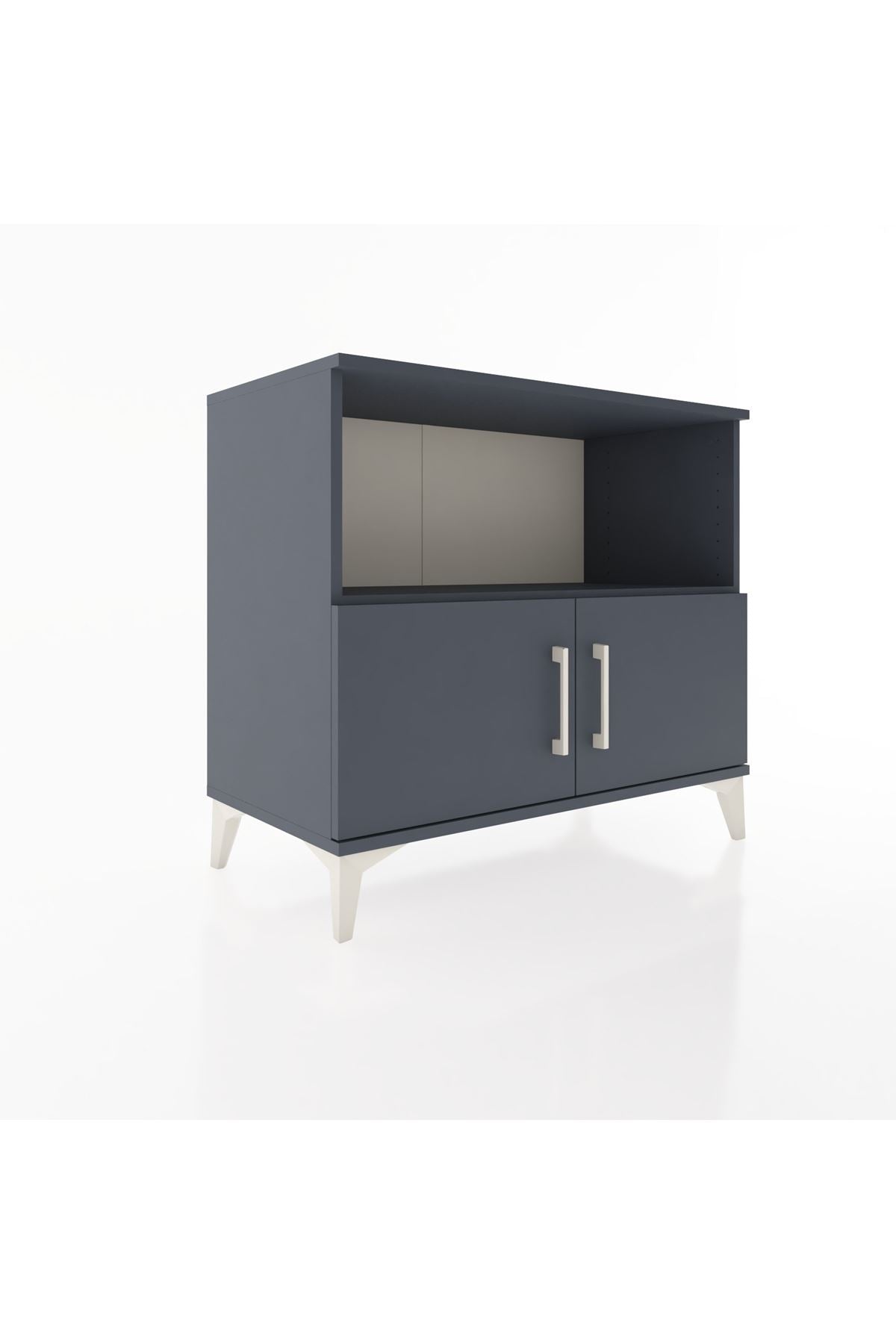 Hyperion Şifonyer 2 Raflı 2 Kapaklı 88x44x80 Antrasit-Antrasit