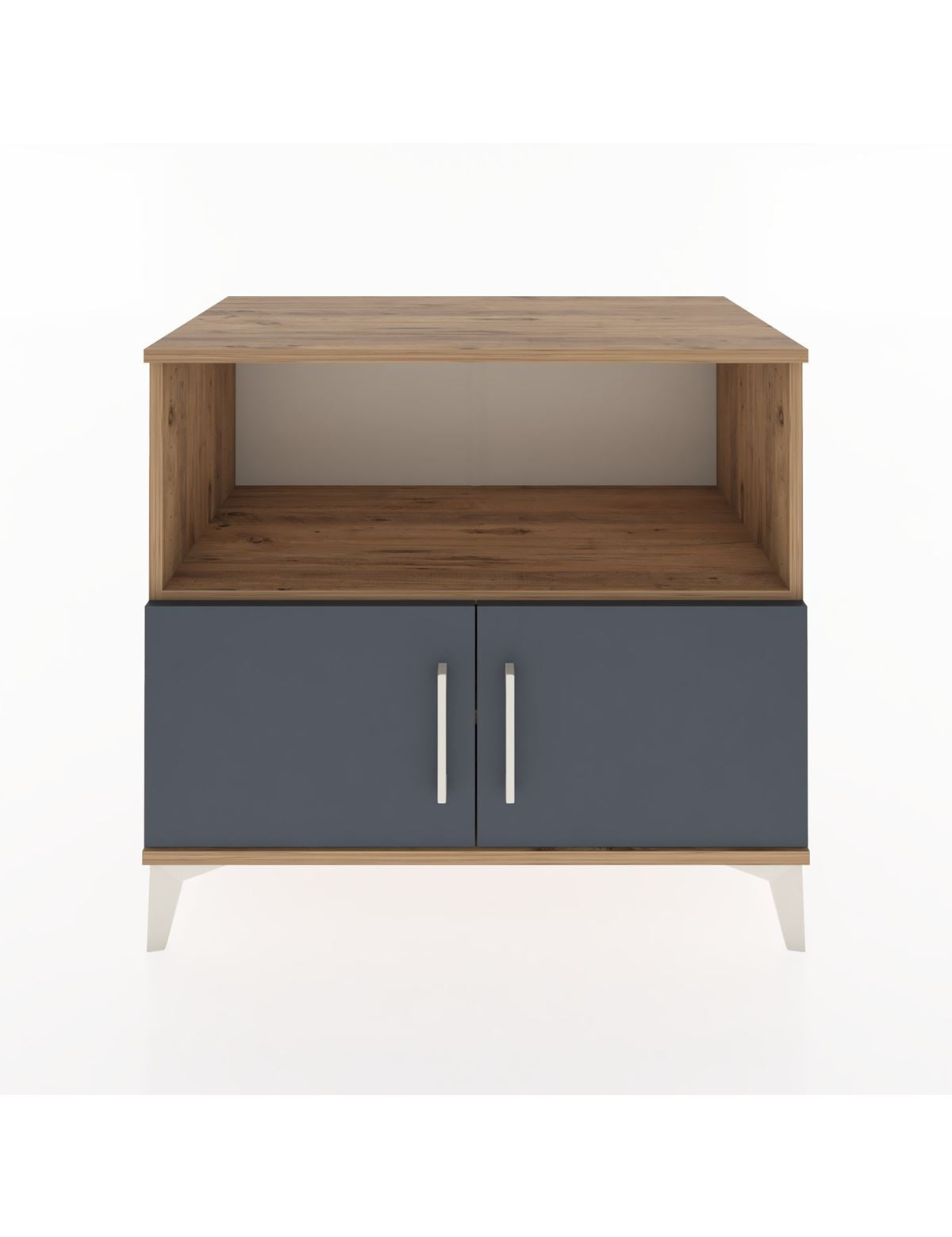 Hyperion Şifonyer 2 Raflı 2 Kapaklı 88x44x80 Çam-Antrasit