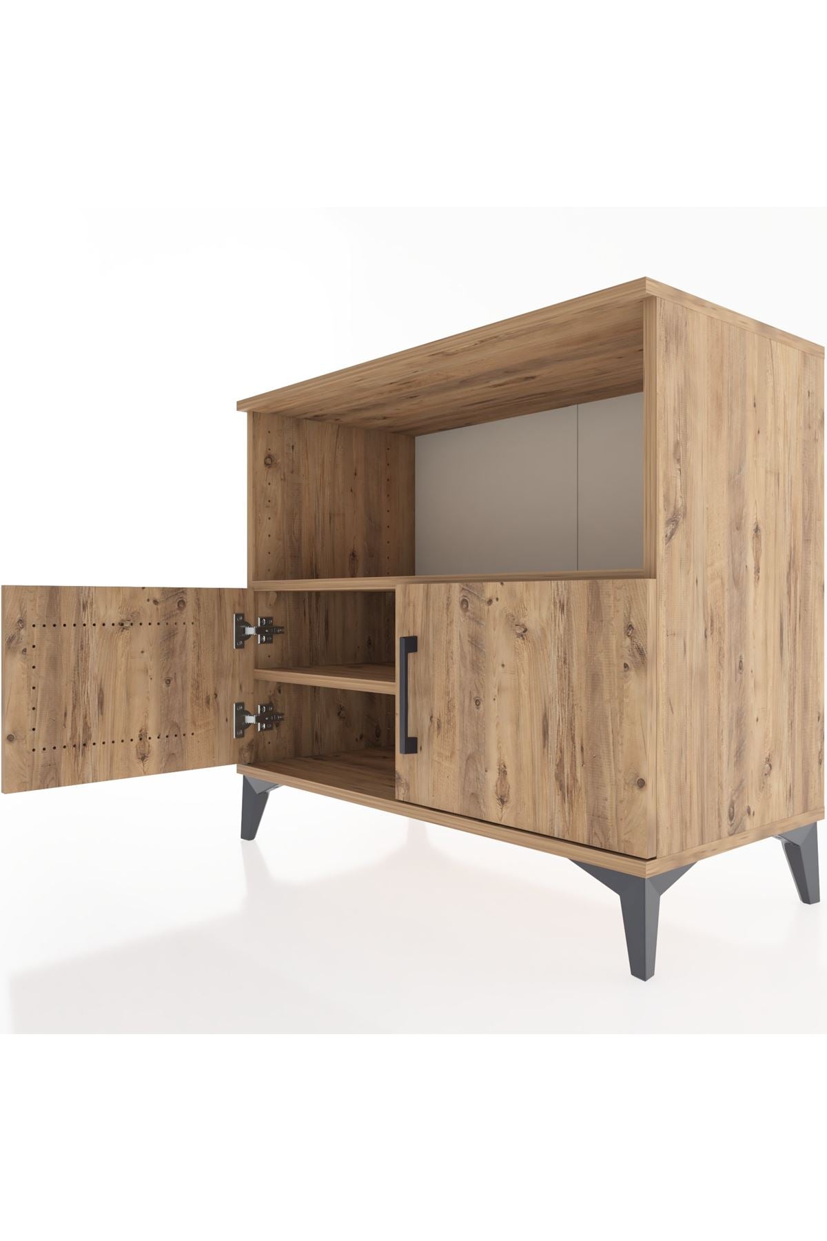 Hyperion Şifonyer 2 Raflı 2 Kapaklı 88x44x80 Çam-Çam