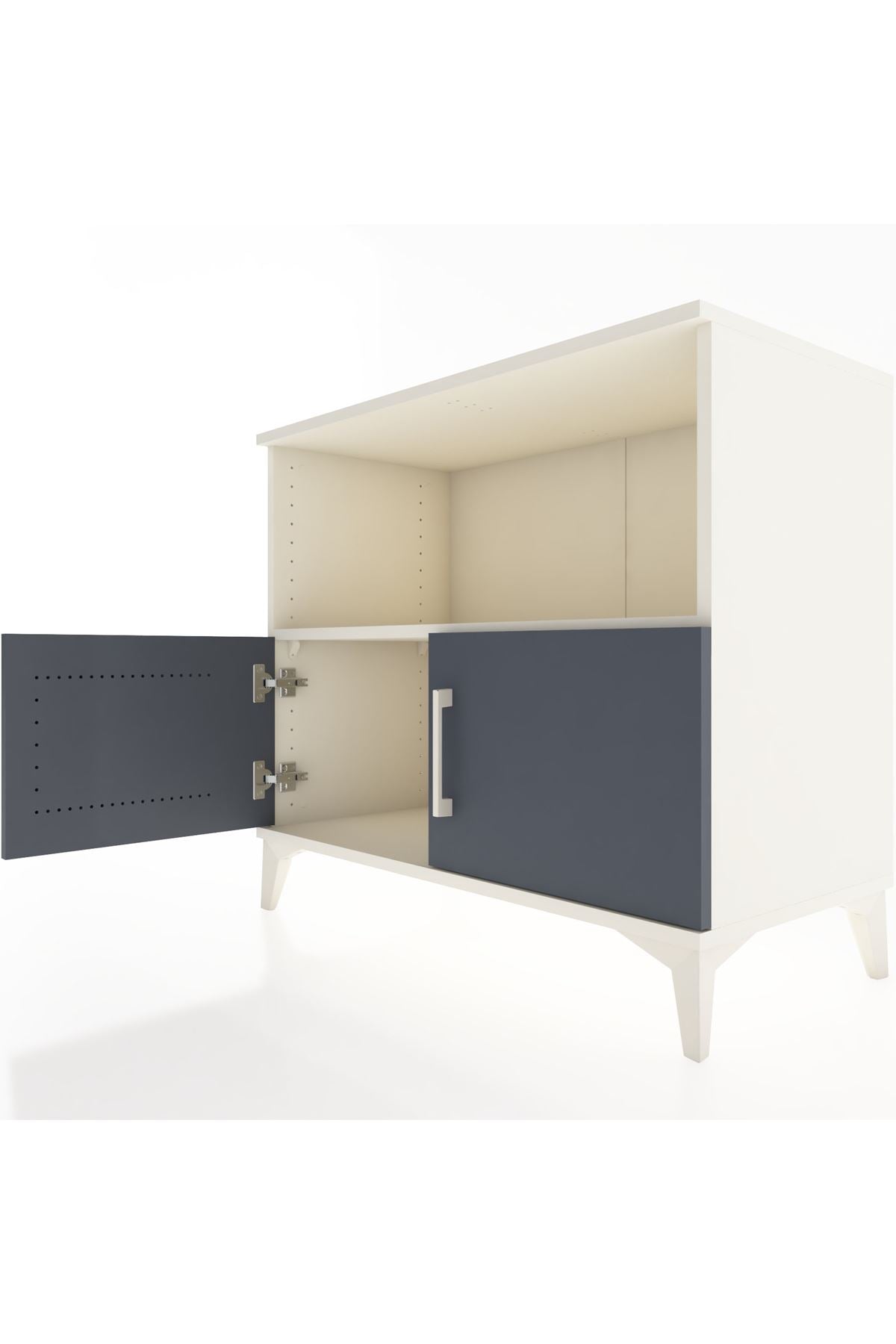 Hyperion Şifonyer Tek Raflı 2 Kapaklı 88x44x80 Aytaşı-Antrasit