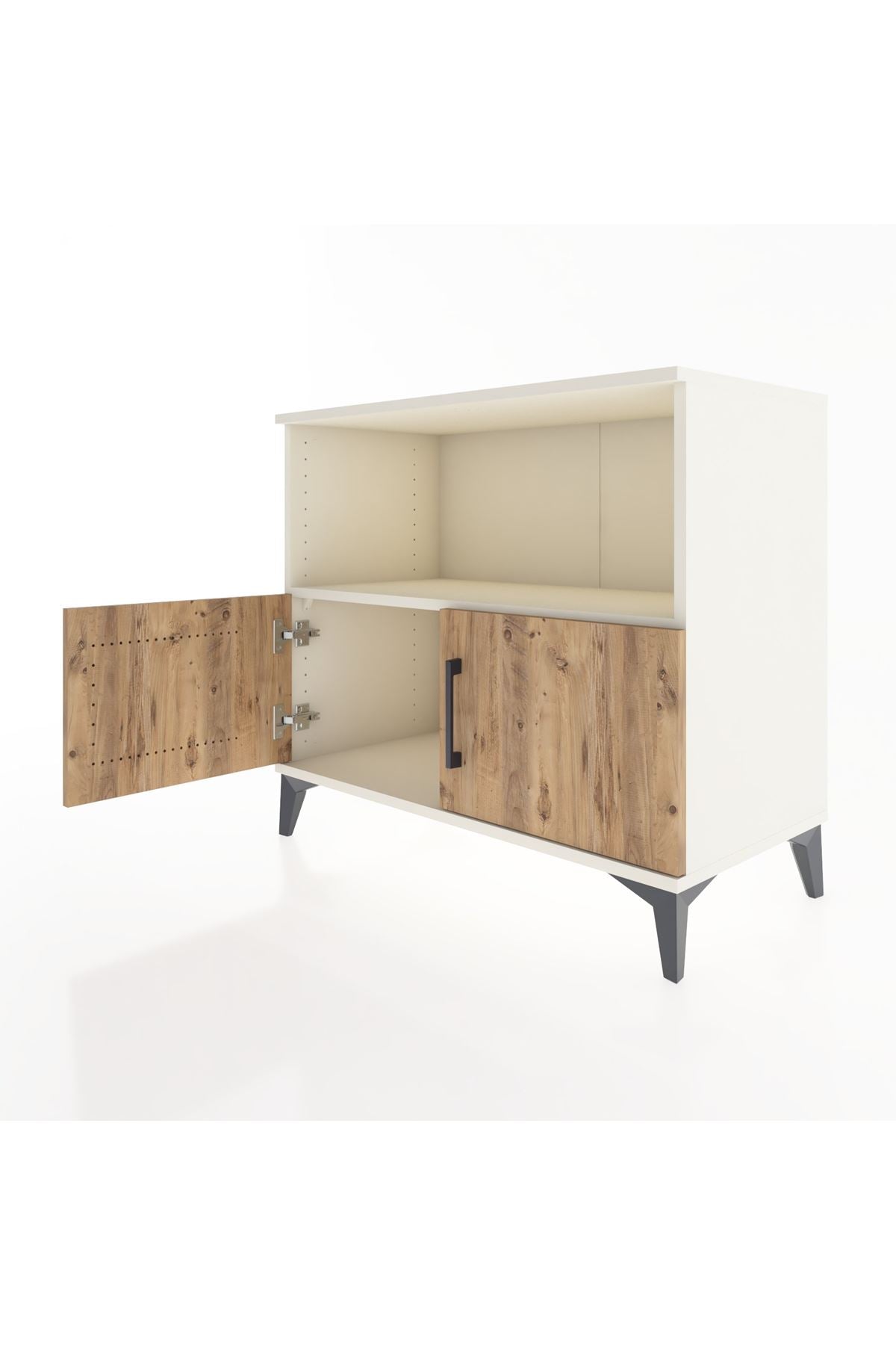 Hyperion Şifonyer Tek Raflı 2 Kapaklı 88x44x80 Aytaşı-Çam