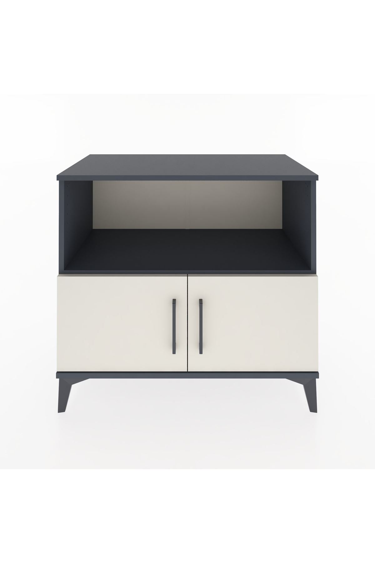 Hyperion Şifonyer Tek Raflı 2 Kapaklı 88x44x80 Antrasit-Aytaşı