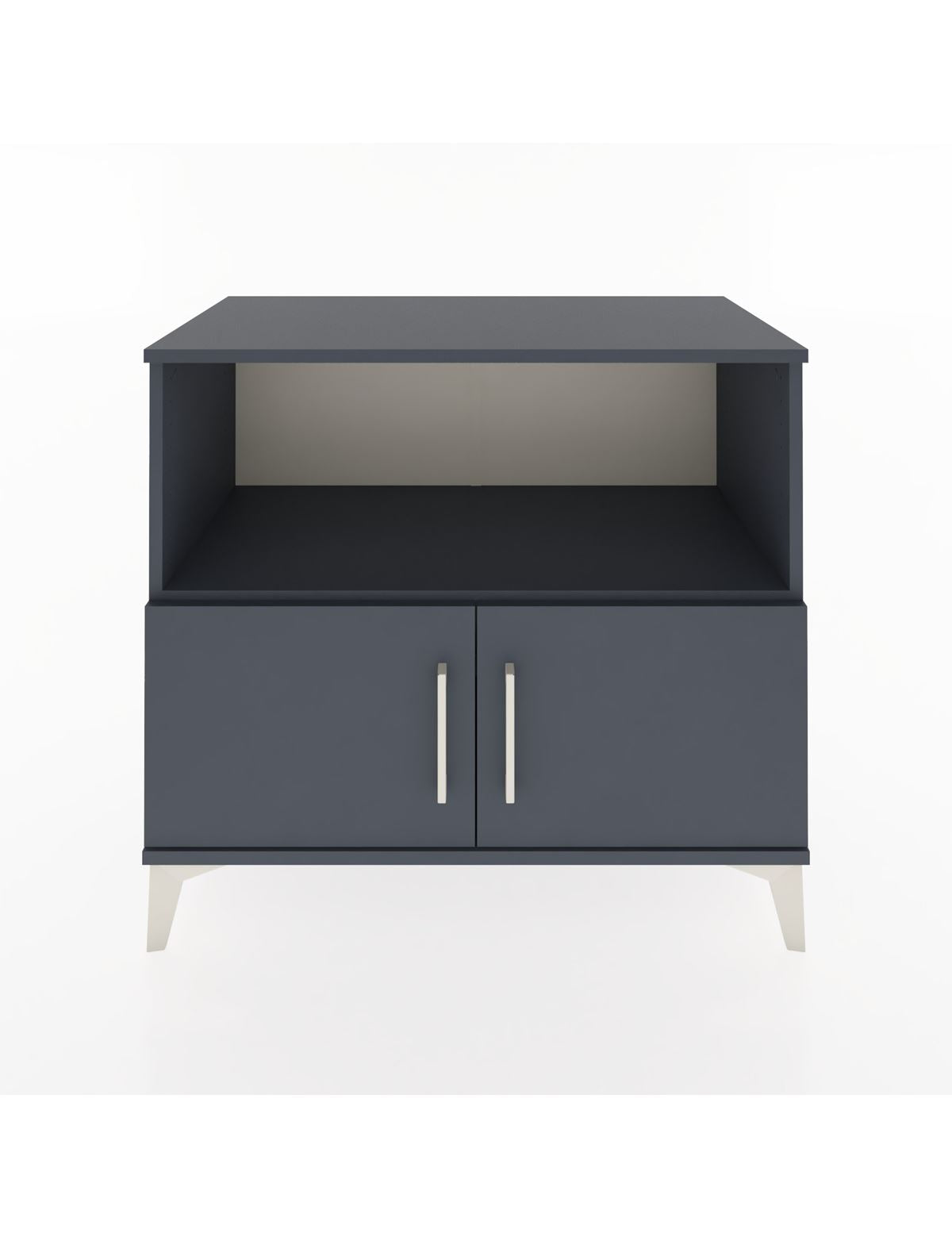 Hyperion Şifonyer Tek Raflı 2 Kapaklı 88x44x80 Antrasit-Antrasit