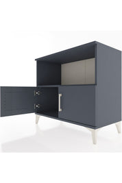 Hyperion Şifonyer Tek Raflı 2 Kapaklı 88x44x80 Antrasit-Antrasit