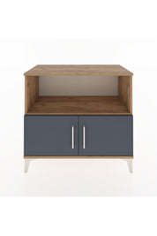 Hyperion Şifonyer Tek Raflı 2 Kapaklı 88x44x80 Çam-Antrasit