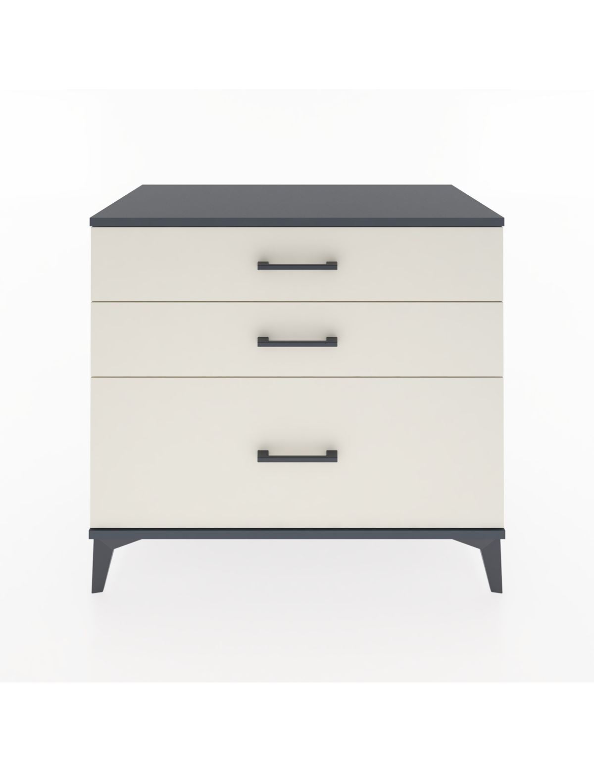 Hyperion Şifonyer 3 Çekmeceli 88x44x80 Antrasit-Aytaşı