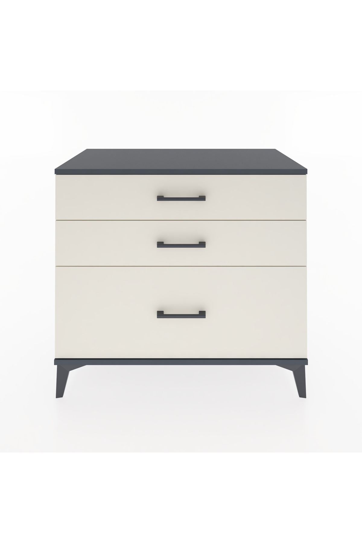 Hyperion Şifonyer 3 Çekmeceli 88x44x80 Antrasit-Aytaşı