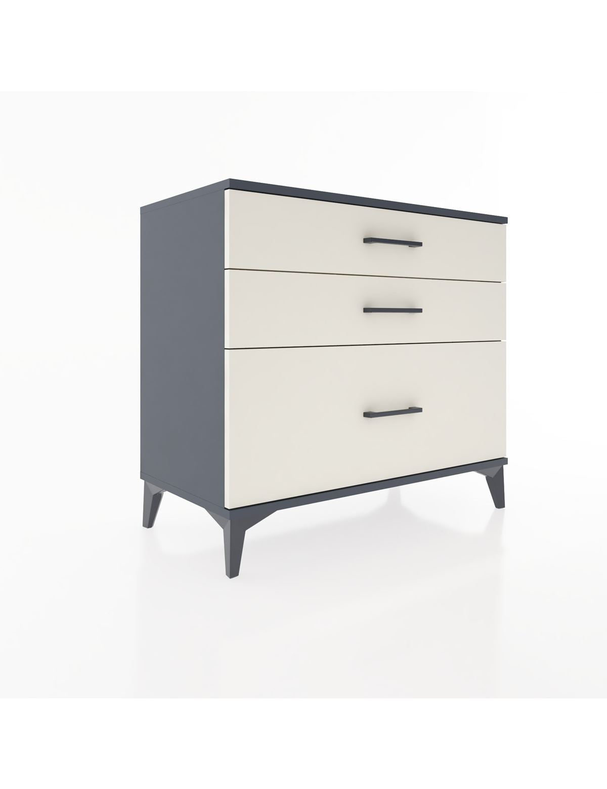 Hyperion Şifonyer 3 Çekmeceli 88x44x80 Antrasit-Aytaşı