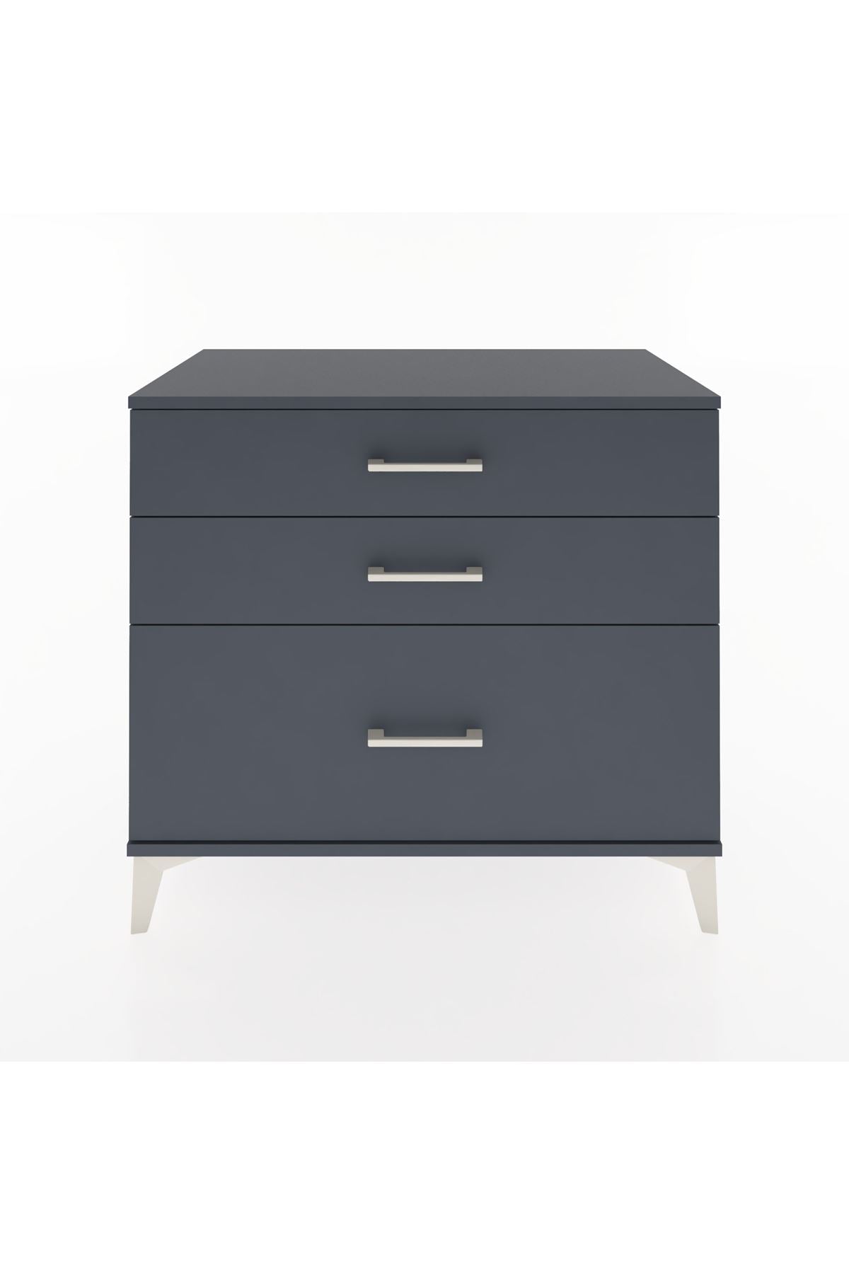 Hyperion Şifonyer 3 Çekmeceli 88x44x80 Antrasit-Antrasit