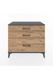 Hyperion Şifonyer 3 Çekmeceli 88x44x80 Antrasit-Çam