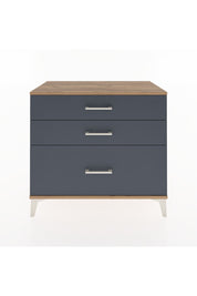 Hyperion Şifonyer 3 Çekmeceli 88x44x80 Çam-Antrasit