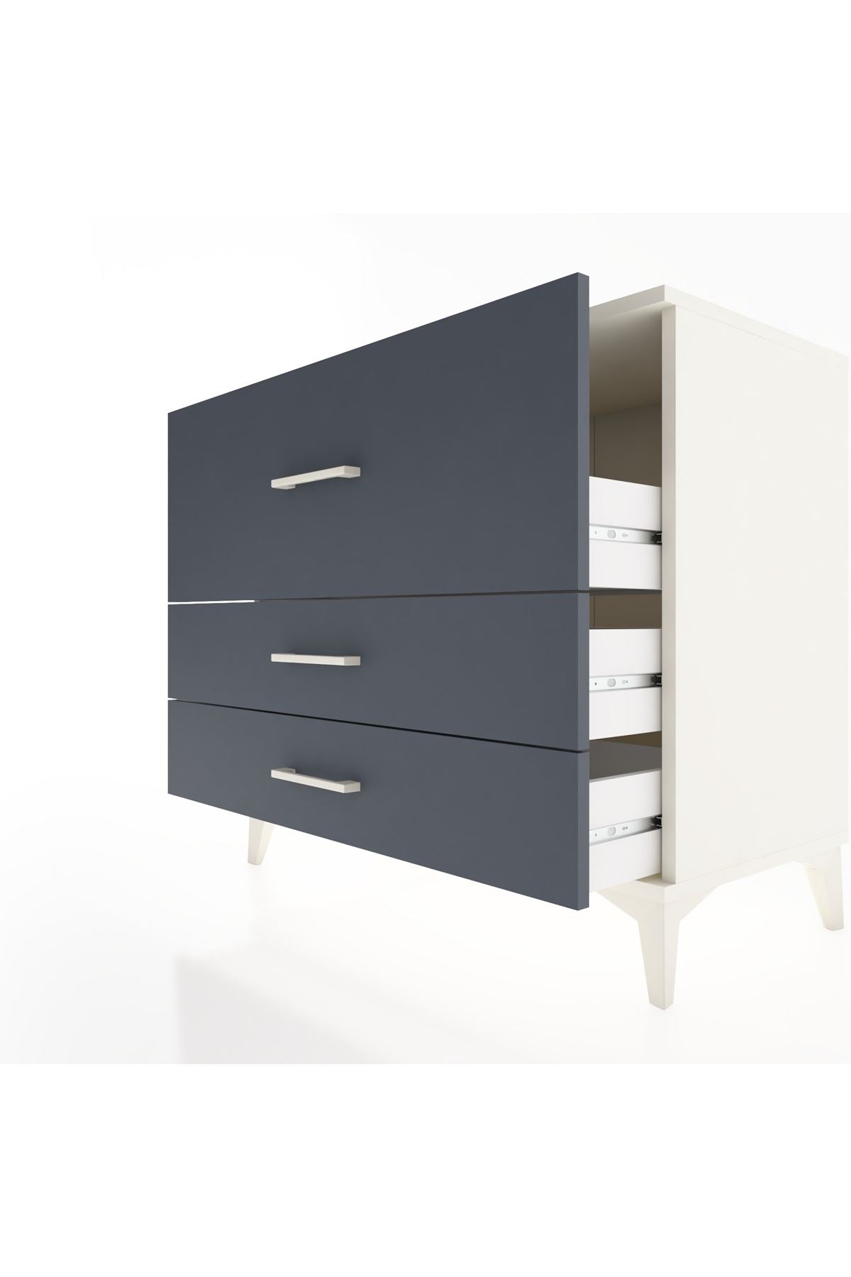 Hyperion Şifonyer 3 Çekmeceli 88x44x80 Aytaşı-Antrasit