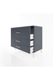 Hyperion Şifonyer 3 Çekmeceli 88x44x80 Antrasit-Antrasit