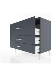 Hyperion Şifonyer 3 Çekmeceli 88x44x80 Antrasit-Antrasit